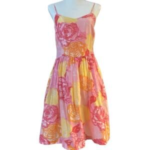 Vintage Lilly Pulitzer Silk Babydoll Balletcore Fairycore Dress Womens 4 Pink